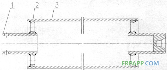 圖3-5無封頭整體式芯模結構示意圖