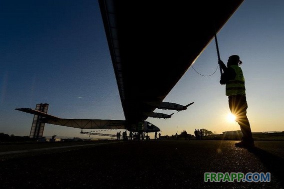 第二代太陽能飛機碳纖維打造