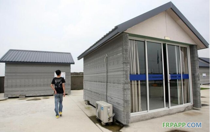 上海建筑商用3D打印技術一天內建10間房-復合材料應用網