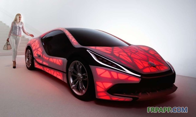 德國3D打印光繭概念車亮相日內瓦車展